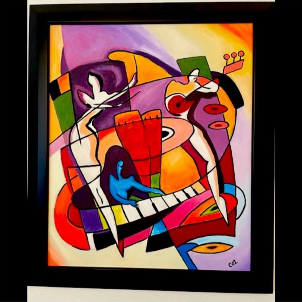 “Music Time” Acrylic Painting